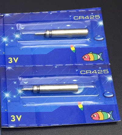 2 rechargeable cr425 Поплавок перезаряжаемый аккумулятор CR425 USB зарядное устройство для электронных поплавки батареи Аксессуары для ночной рыбалки снасти A218 - Цвет: 2 rechargeable cr425