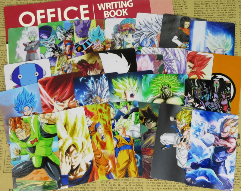 105 шт. наклейка с драконом и шариком Z для карт s Goku Vegeta Saiyan Драконий жемчуг "супер" AF Классические персонажи мультфильмов самоклеющиеся наклейки подарок