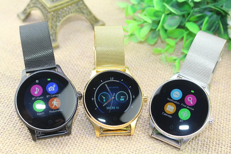Смарт-часы K88H, 1,22 дюймов, круглый экран, поддержка пульсометра, Bluetooth, умные часы для Apple, huawei, IOS, Android, pk, KW88