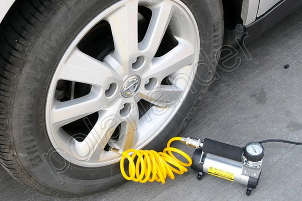 Высокое качество 100PSI воздушный компрессор 12 В Авто супер поток шин надувной автомобильный насос портативный