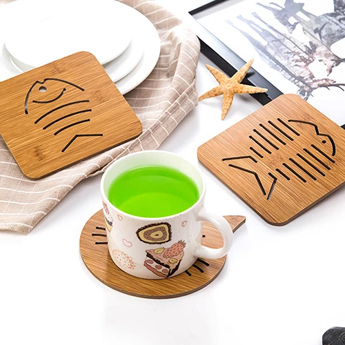 1 шт. изоляционный коврик для кухни из натурального дерева подставка чаши тепла