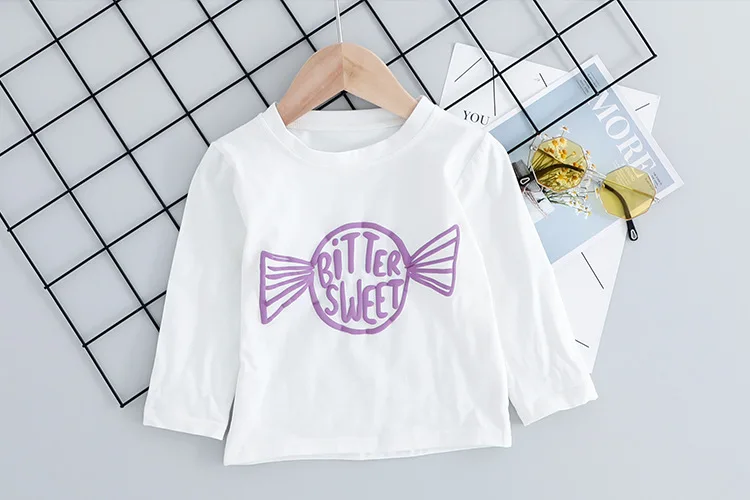 Autumn infant boys girls fashion 3pcs clothes sets cotton letters printed long sleeve T shirt + denim pants hooded jackets |