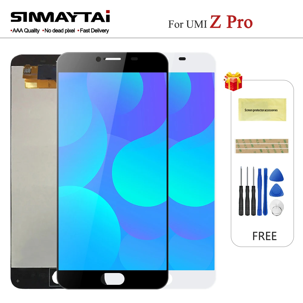 5 дюймов для UMI Z Pro LCD дисплей + сенсорный экран Стекло 100% тест дигитайзер