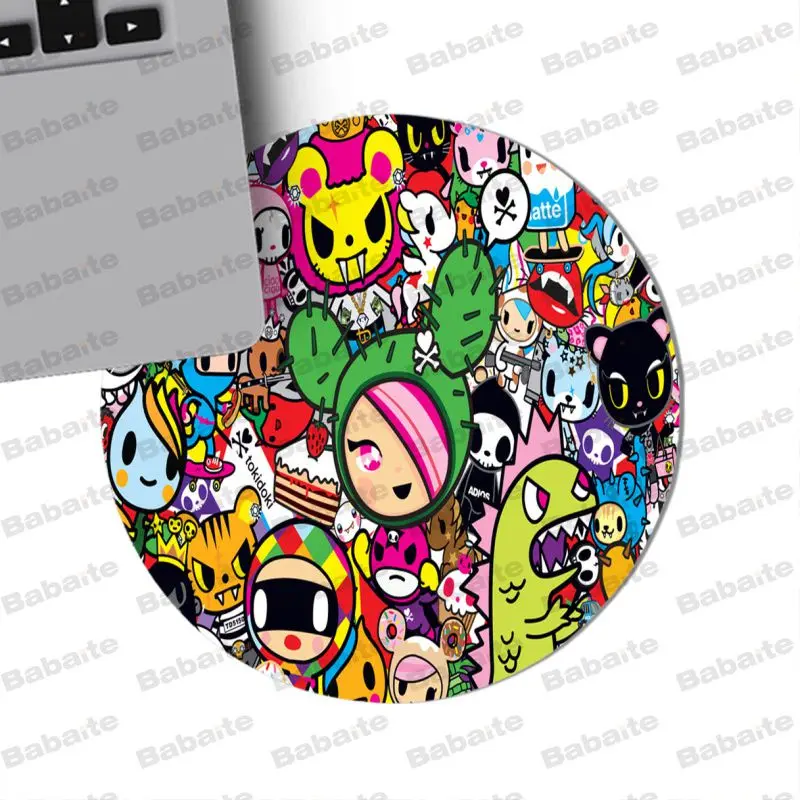 20x20cm Babaite нескользящий ПК Tokidoki коврик для мыши Коврик для игровой мыши Размер для 20*20 см 22*22 см круглый резиновый коврик для компьютерной мыши прямоугольные коврики - Цвет: 20x20cm