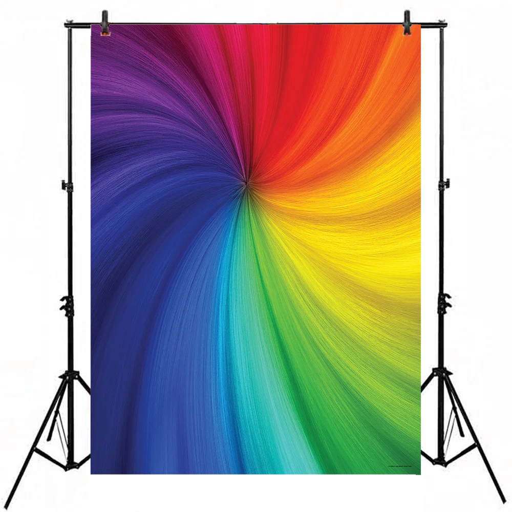 Красочные радужные фоны Colorwonder 5x7 для фотосъемки мальчиков на день рождения