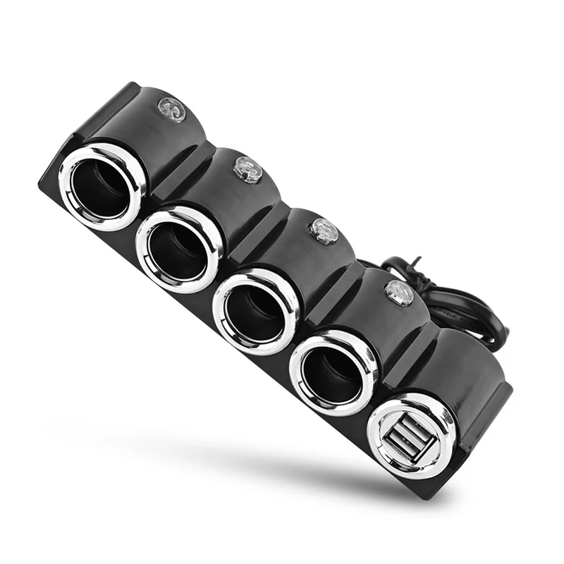 Разветвитель автомобильного прикуривателя 12 В/24 В постоянного тока 3 1 А USB 4