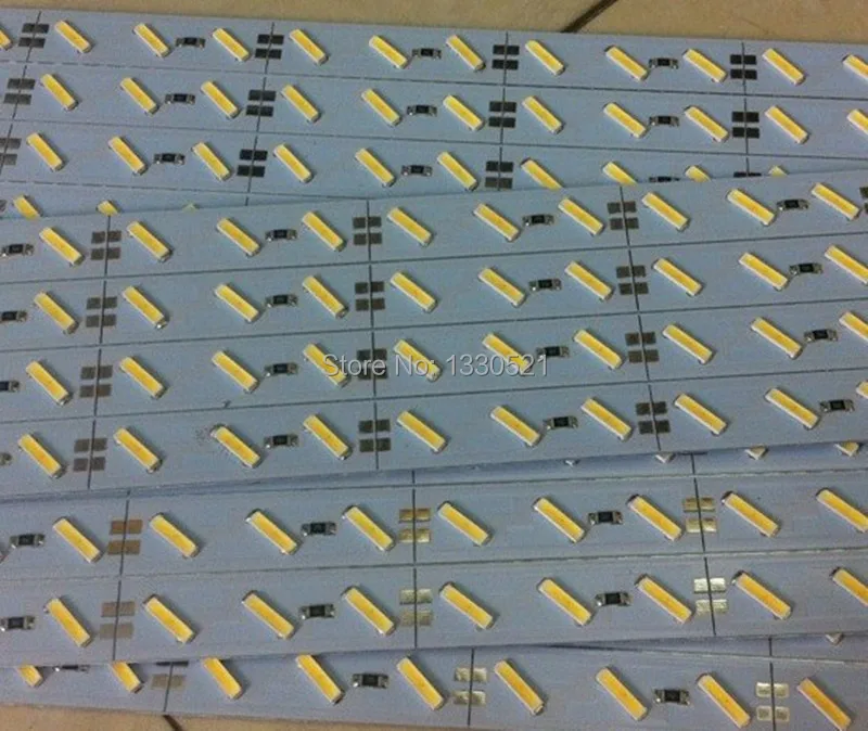 Ультра яркий samsung 8520 SMD светодиодные полосы света 12 В диммируемая Светодиодная настольная лампа с жестким светом бар 12 мм жесткий светодиодный Стержень 24 Вт/м 12 Вт/0,5 м