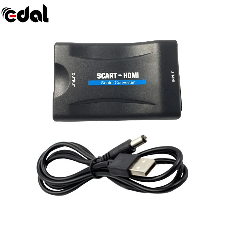 Конвертер SCART в HDMI 1080p видео аудио конвертер EU/UK Разъем для смартфона HD TV DVD |
