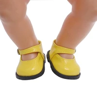 sawtooth bottom round toe shoes with 6 colors are available for 43 cm doll and 18 inch girl doll shoe accessories g78 g85