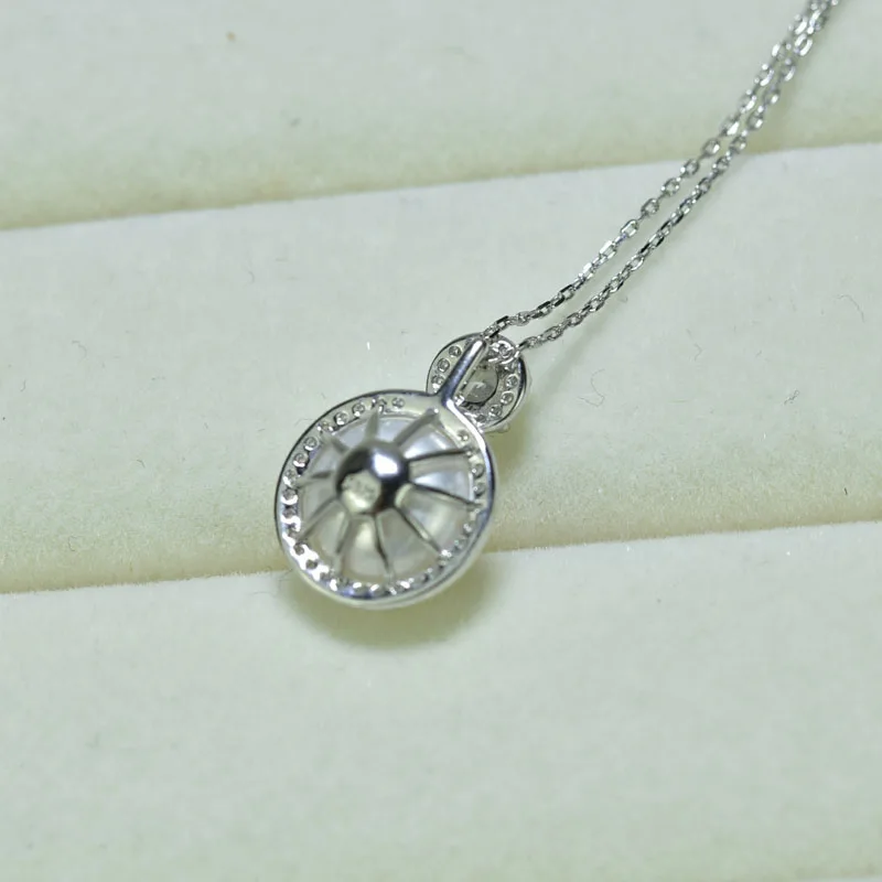 Жемчужное ожерелье моды ZHBORUINI 2019 из натуральной пресноводной жемчужины с подвеской из циркона 925 серебра для женщин, ювелирный подарок.