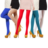 womens 120d tights candy color casual velvet cotton pantyhose female pantys comfortable flexible tight 13 colors