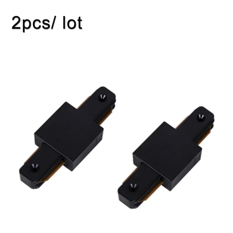 2 шт./лот светодиодный Трек, точечный светодиодный рельс, прямой/Угловой соединитель, осветительные приборы, 2-проводные рельсы, светодиодный рельс, прожекторы
