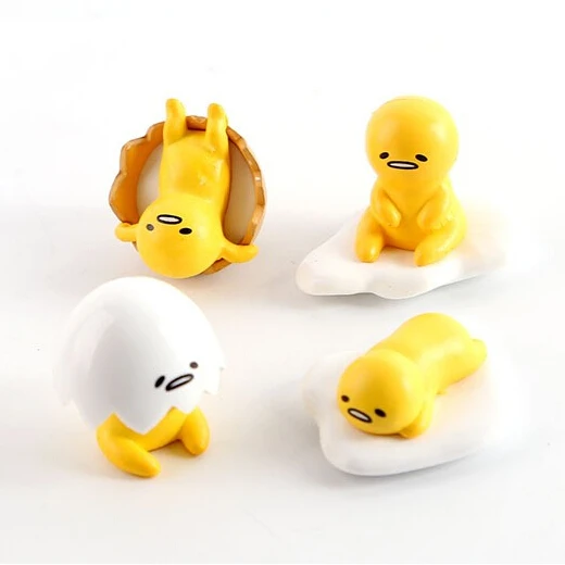 4 см Gudetama яйцо шт./лот Kawaii Lazy Egg аниме фигурка игрушки|figure toy|action figure toyslazy egg |