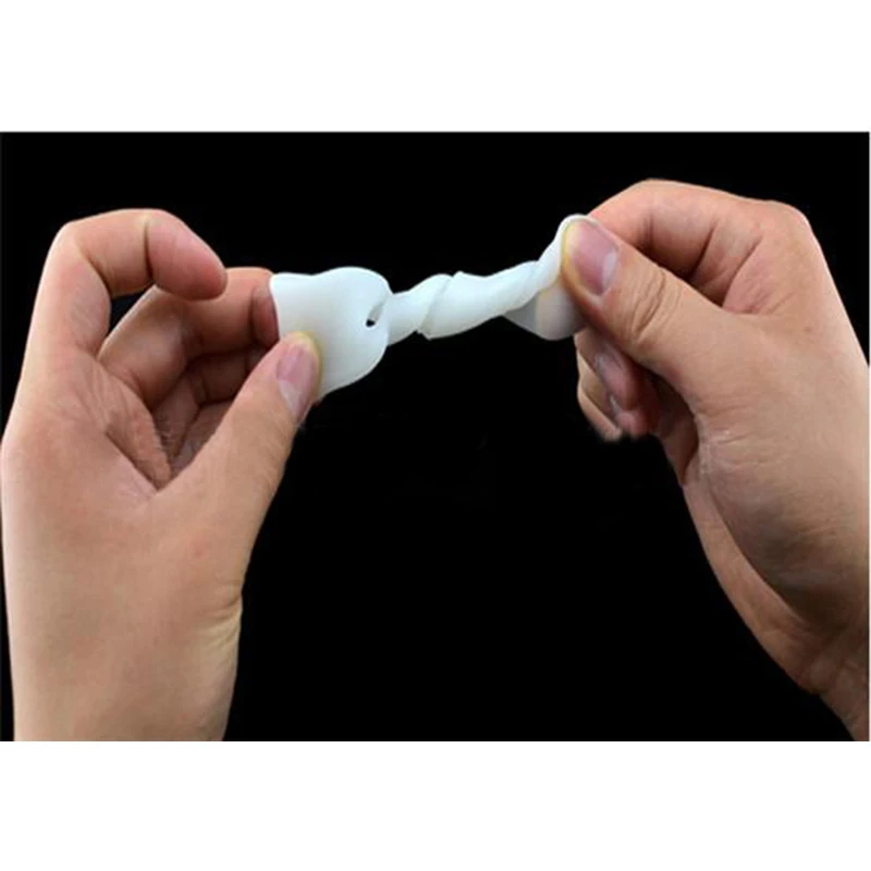 1 пара Силиконовый гель для пальцев ног отверстие разделитель Thumb Valgus протектор