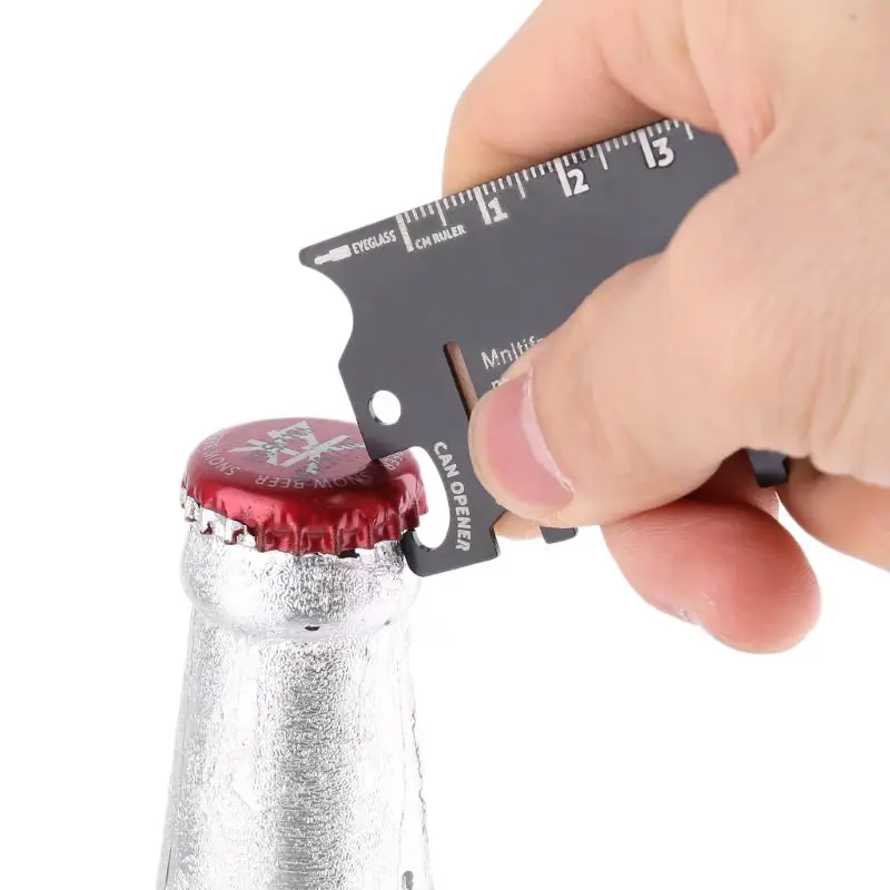 Folding Mobile Phone Bracket Mini EDC Tool Card Bottle Opener Screwdriver Wrench | Спорт и развлечения