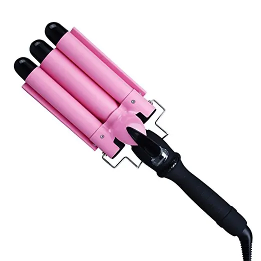 Fast Heat Curling Iron Electric Hair Curler Thermoregulator Rizadores De Cabello Wand curler roller 38mm triple hair waver |