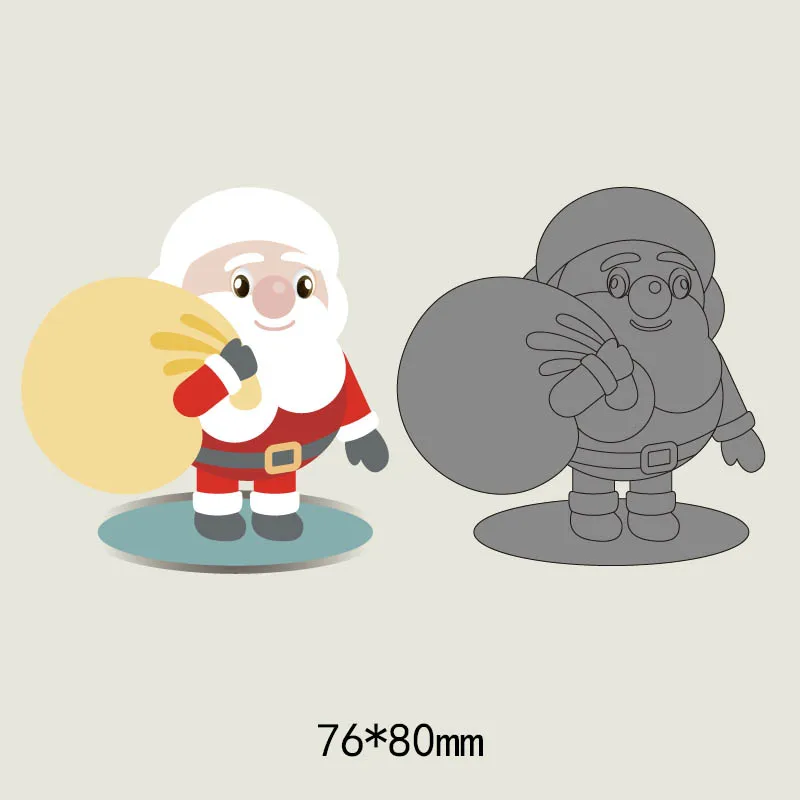 Christmas Santa Claus metal cutting dies cut die mold new Scrapbook paper craft knife mould blade punch stencils Embossing | Дом и сад