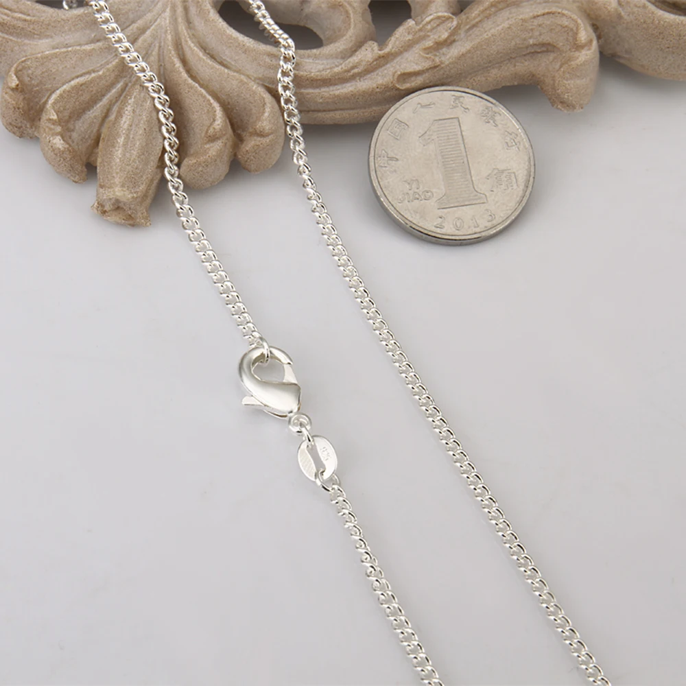 2MM Side Chain 18inch Link Plating Silver Jewelry Making DIY for Men Women Necklace Classic Accessories | Украшения и аксессуары