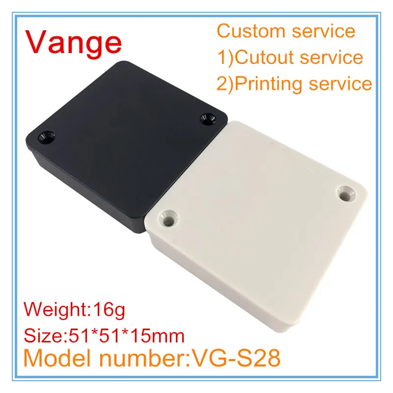Корпус для литья под давлением IP54 ABS plastic project box for electronic device 51*51*15 мм 2 шт./лот|box for|box