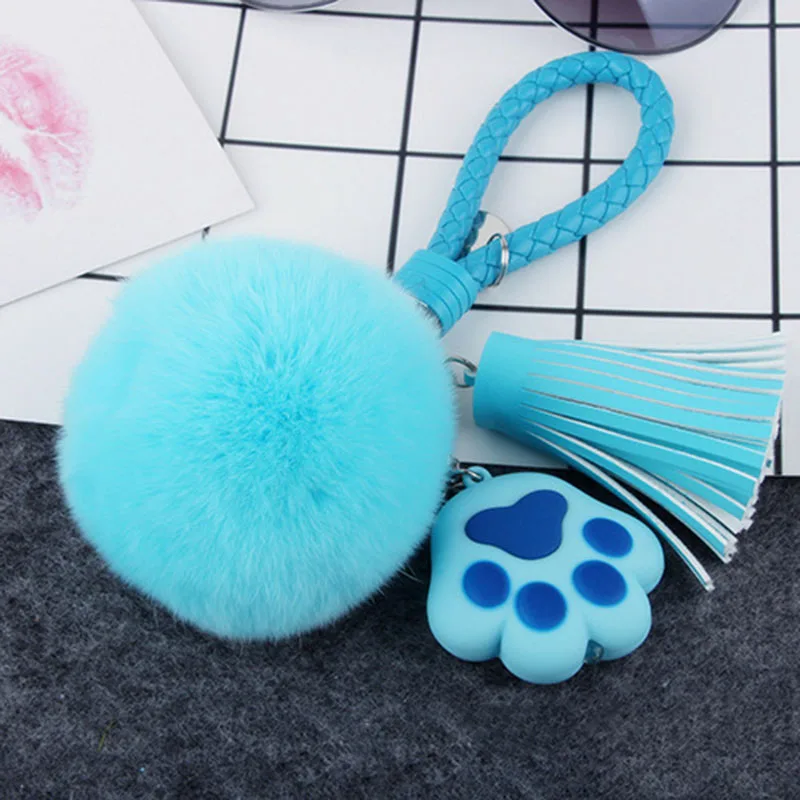 2018 Новый настоящий мех кролика мяч брелки меховой брелок помпон для сумки |