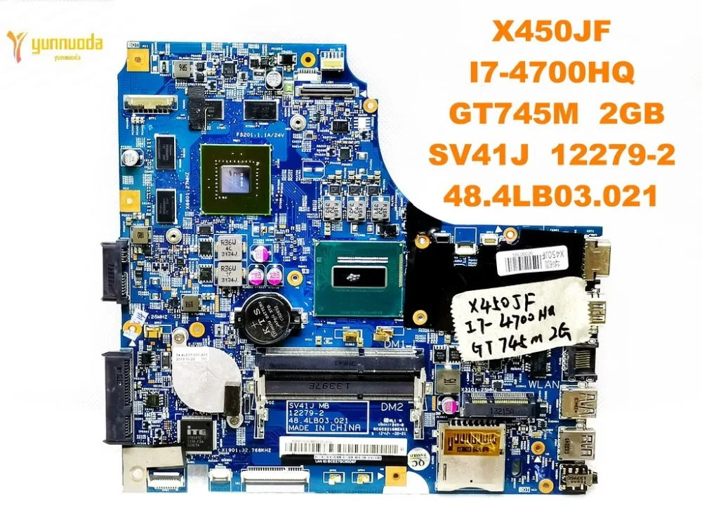 Оригинальная материнская плата для ноутбука ASUS X450JF I7 4700HQ GT745M 2 Гб SV41J 12279 48. 4lb03. 021