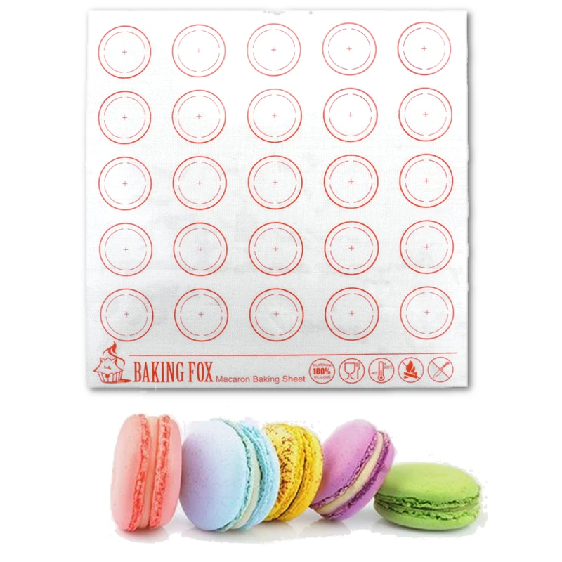 

25 Holes Non-Stick Silicone Mat For Oven Macaron Silicone Baking Mat Cake Pad Pastry Baking Tools Bakeware