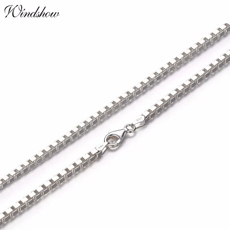 Цепочка из серебра 925 пробы для мужчин и женщин ожерелье натурального чистого с
