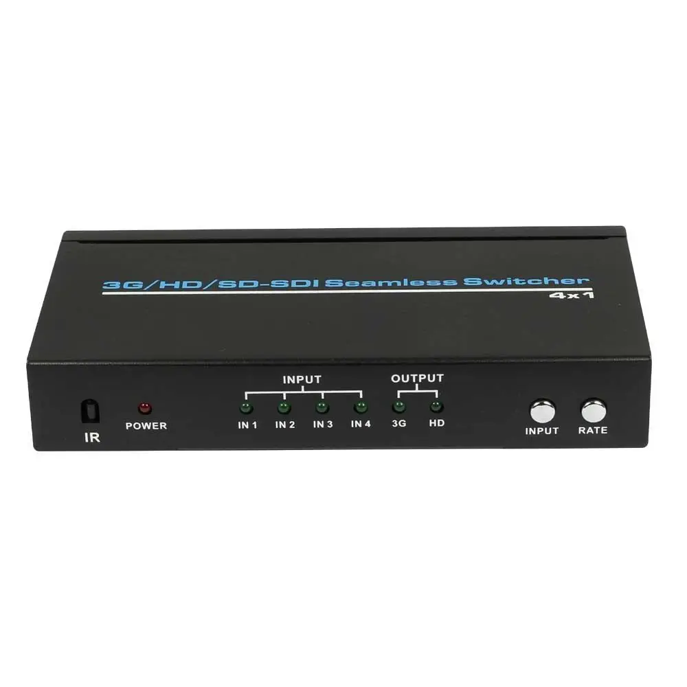 BNC SDI 4x1 переключатель 4 в 1 выход 3G HD SD бесшовный коммутатор Масштабирование 1080P