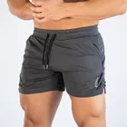 Мужские облегающие шорты для бодибилдинга, спортивная одежда для бега, фитнеса, кроссфита, тренировок, штаны, мужские повседневные быстросохнущие пляжные короткие штаны