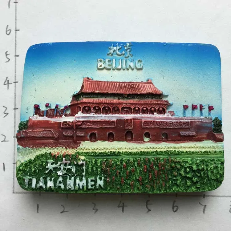 Памятная столица пеина памятная трехмерная Магнитная декоративная наклейка на