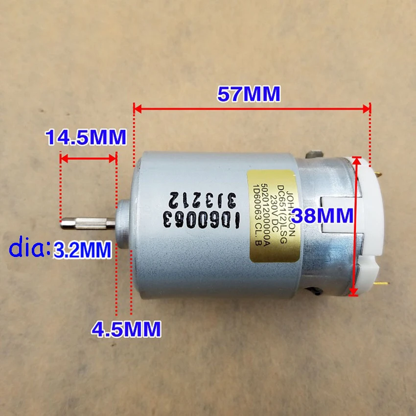 DC 220V 555 микродвигатель 12 полюс ротора 11000 об/мин 0.08A моторы с 2 варисторы для