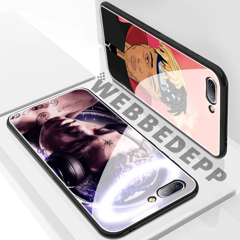 WEBBEDEPP Xxxtentacion Art чехол из закаленного стекла для Huawei Mate 20 P20 P10 P Smart 2019 2018 &amp Honor 10 9 8X 7A