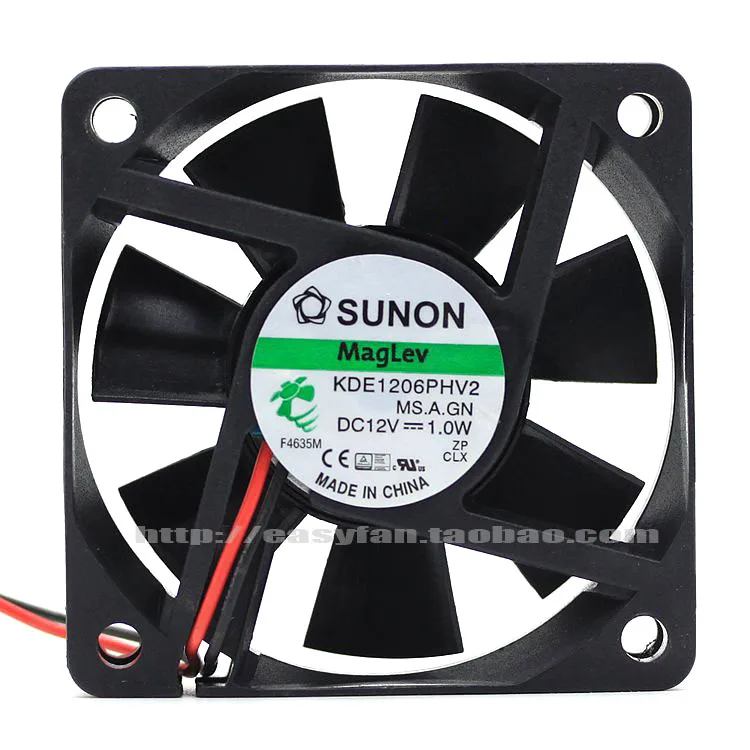 Новый охлаждающий вентилятор SUNON KDE1206PHV2 6015 12 в 1 0 Вт ATX 6 см |