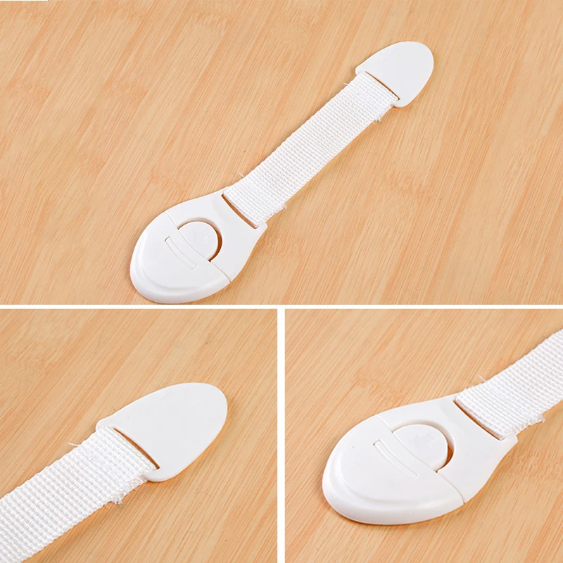 10Pcs/lot Safety Locks Infant Safety Lock Security Blocker Padlock Baby Safe Protection Fridge Cabinet Doors Drawers