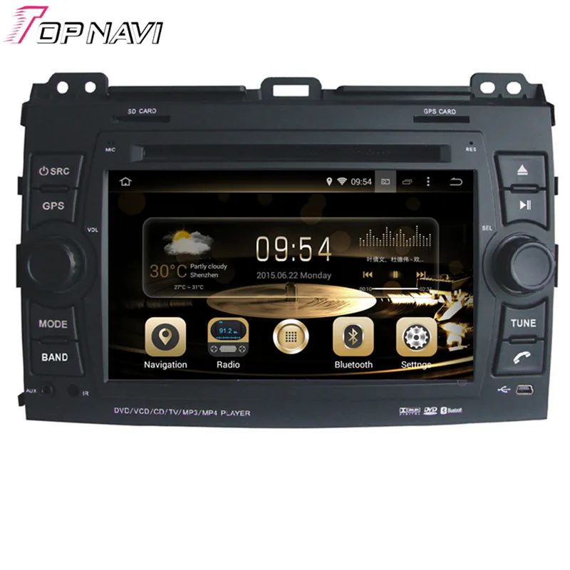 Topnavi Octa Core 4 Гб RAM Android 6 0 автомобильное радио для Toyota Prado 2002 2003 2004 2005 2006 2007 2008 2009 с DVD