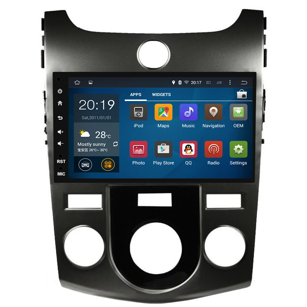 9 дюймов Android 2.5D автомобильный DVD GPS для KIA Forte Cerato 2008 2019 Радио навигация головное