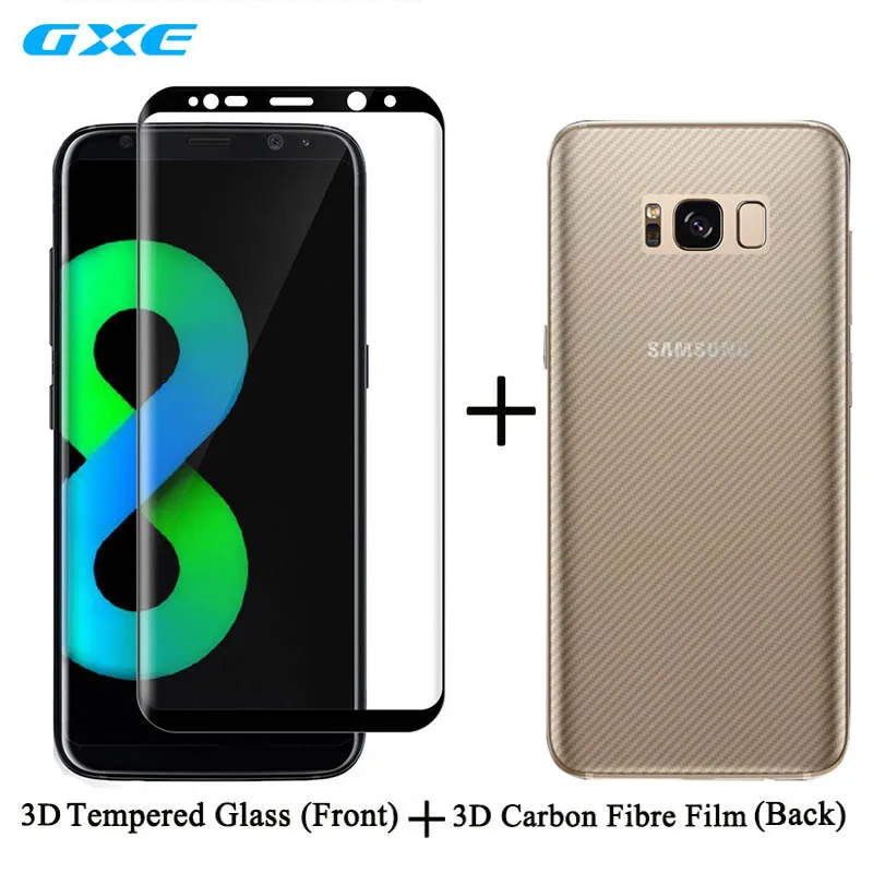 3D изогнутый полный экран Защита переднее закаленное стекло для Samsung Galaxy S8 + plus S7 Edge