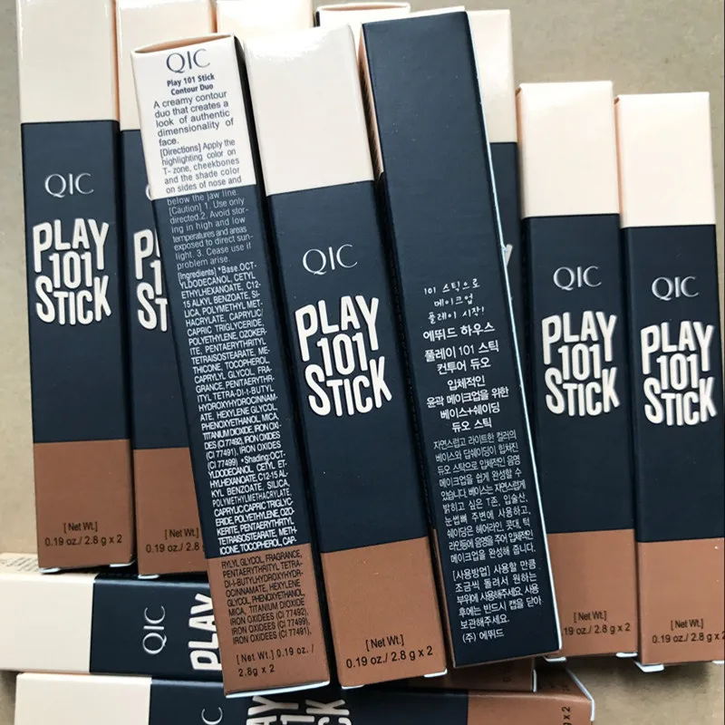 2PCS QIC double head face highlighter makeup bronzer shimmer play 101 stick create 3D Full Cover Blemish concealer Q501 | Красота и