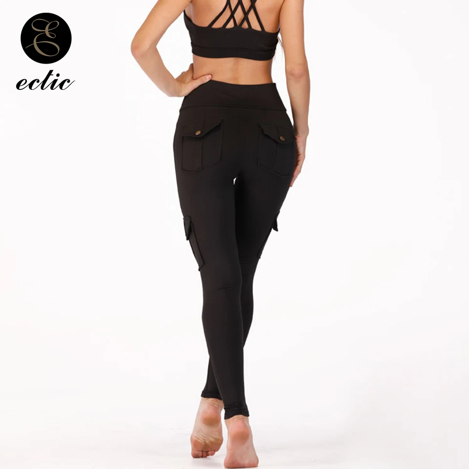 Sexy Army Leggings With Pockets Mallas Deportivas Mujer High Waist Leggings Women Sexy Hip Push Up Peach Pants Quick Dry Leggins