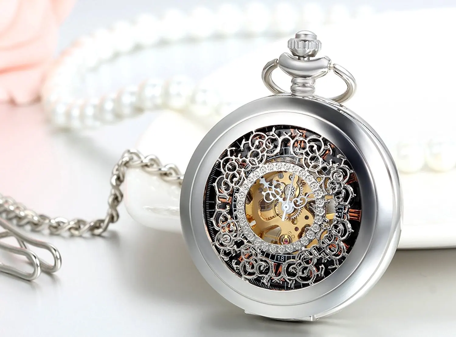 20 шт. мужские и женские механические карманные часы с цепочкой|designer fob watches|fob