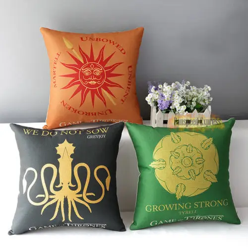 Игра престолов дом сигил главная декоративные плоская подушка чехол обложка