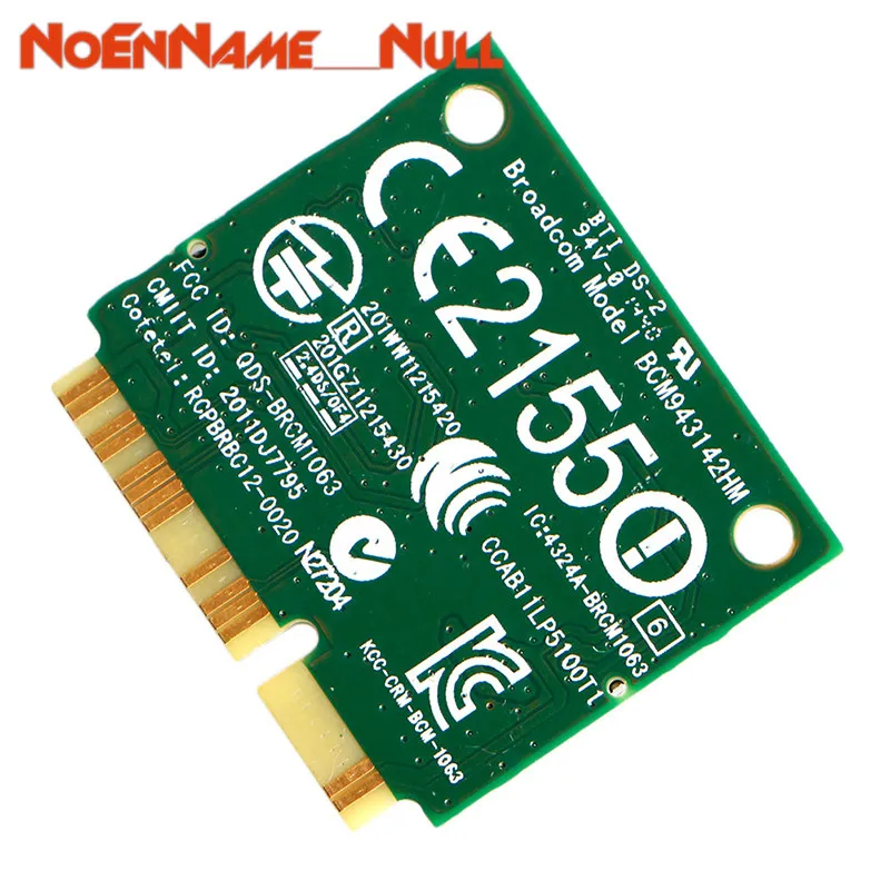 Сетевая карта wifi адаптер 1 шт. DW1704 R4GW0 BCM943142HM беспроводной WiFi 300 Мбит/с Bluetooth 4,0 MiniPCI-E карта Прямая поставка