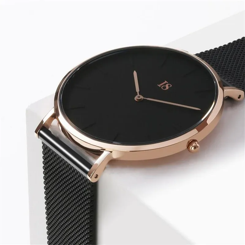Xiaomi I8 простые кварцевые часы Современный дизайн светильник роскошные часы со стальным ремешком лучший подарок для мужчин и женщин для умного дома