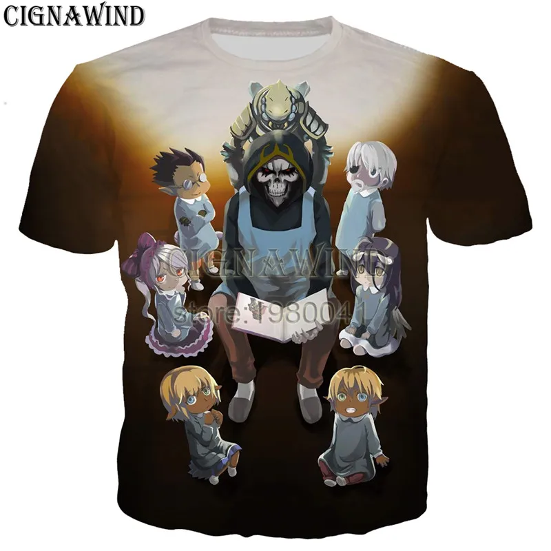 Последний стиль Харадзюку персонаж аниме Overlord III Футболка Мужская/Женская 3D