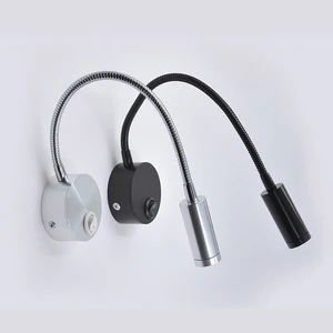 Современный светодиодный настенный светильник с гибким шлангом, 1 Вт, 3 Вт, светильник, серебристый, для ванной комнаты, зеркальные, для учебы, светильники для чтения, светодиодный светильник