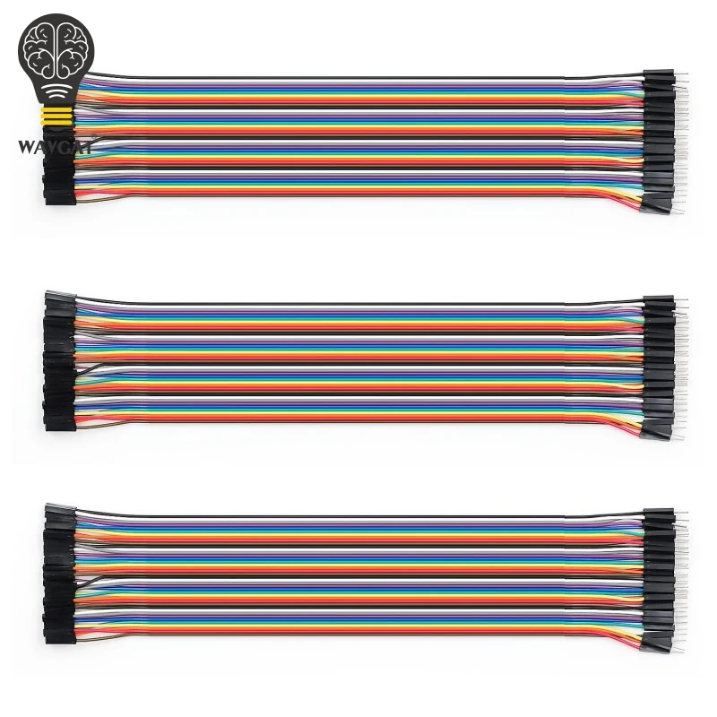 WAVGAT Dupont line 120pcs 30cm male to + female and jumper wire cable for Arduino | Электронные компоненты и