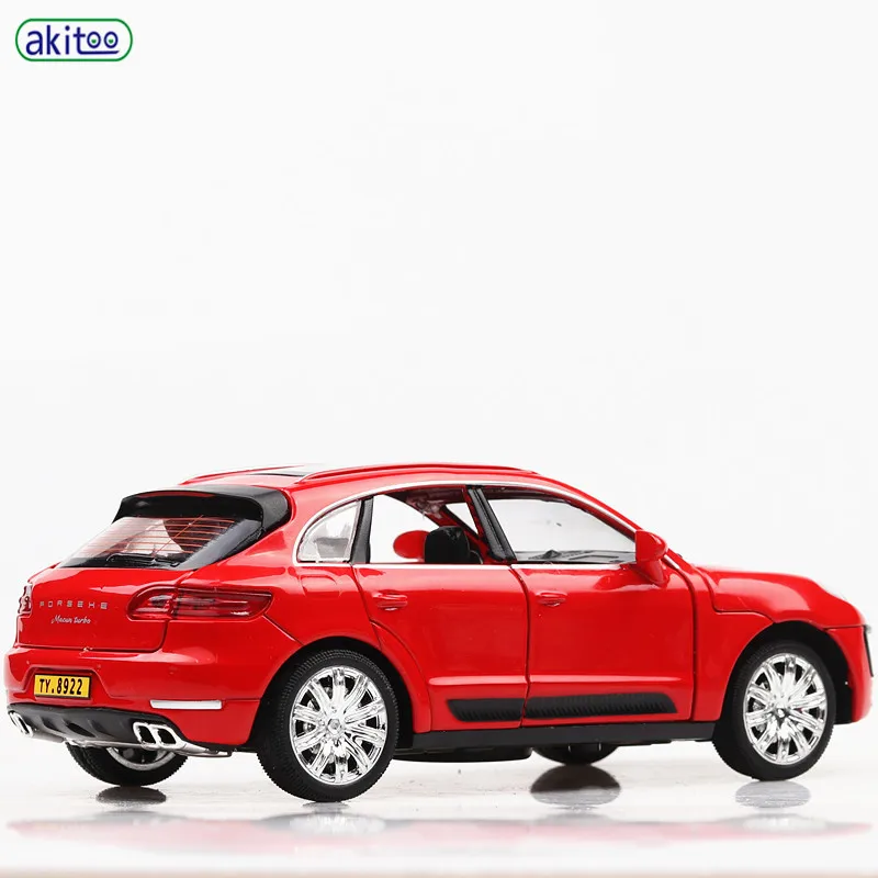 Akitoo 1:32 Tianying модель автомобиля Cayenne macan Модель автомобиля Моделирование игрушечный автомобиль дети мальчик игрушка тянуть назад автомобиль#2429