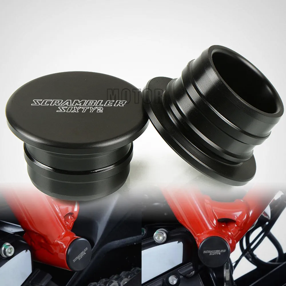 

For Ducati Scrambler Sixty2 2016-2018 2017 2PCS Motorcycle Motor Bike Nylon Swingarm Hole Plugs Caps Cover Swing Arm Frame Plug