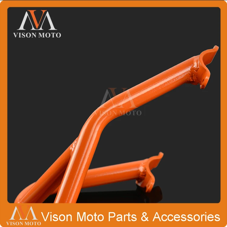 

High Performance Orange Crash Bars Frame Protector Protection Guard For KTM Duke 690 Duke690 2013 2014 2015