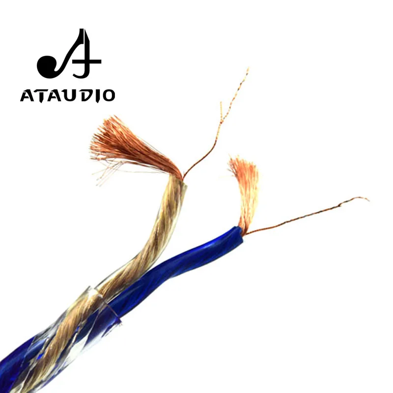 ATAUDIO HIFI динамик кабель высокого качества 6N OFC Чистая медь Hifi провод для Diy|Кабели